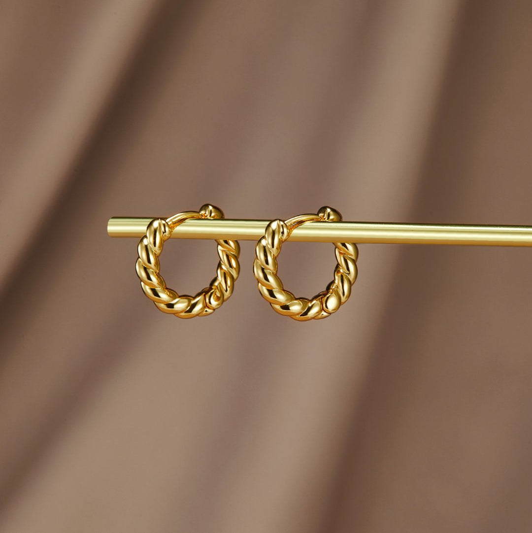Boucles d'Oreilles Layla Twist en Or