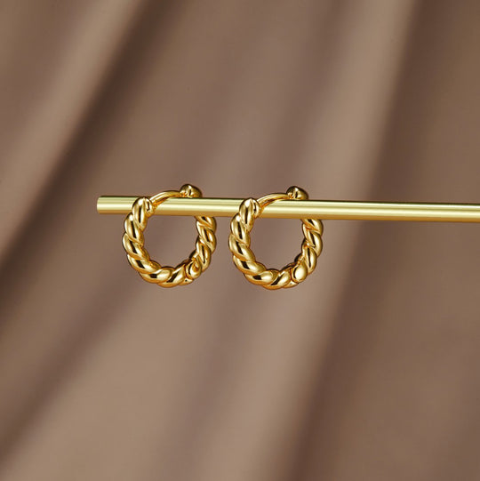 Boucles d'Oreilles Layla Twist en Or