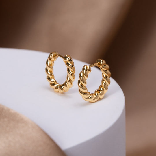 Boucles d'Oreilles Layla Twist en Or