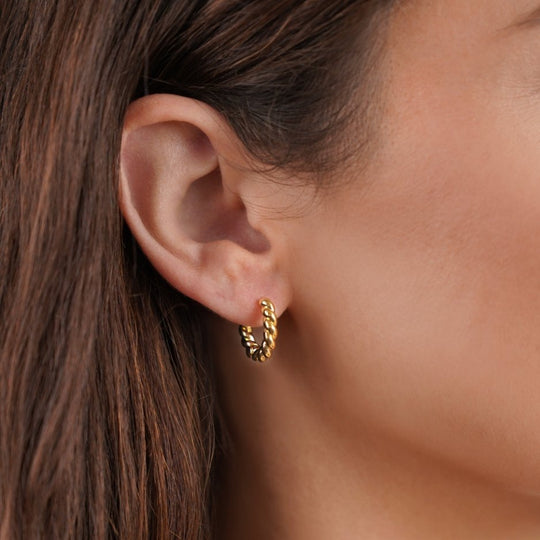 Boucles d'Oreilles Layla Twist en Or