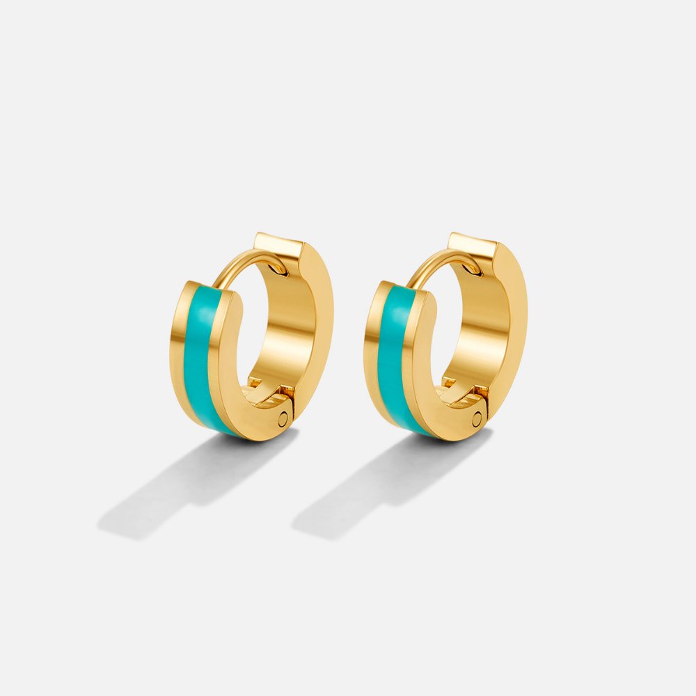 Boucles d'oreilles en forme de cerceau Leigh Teal