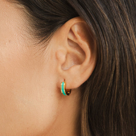Boucles d'oreilles en forme de cerceau Leigh Teal