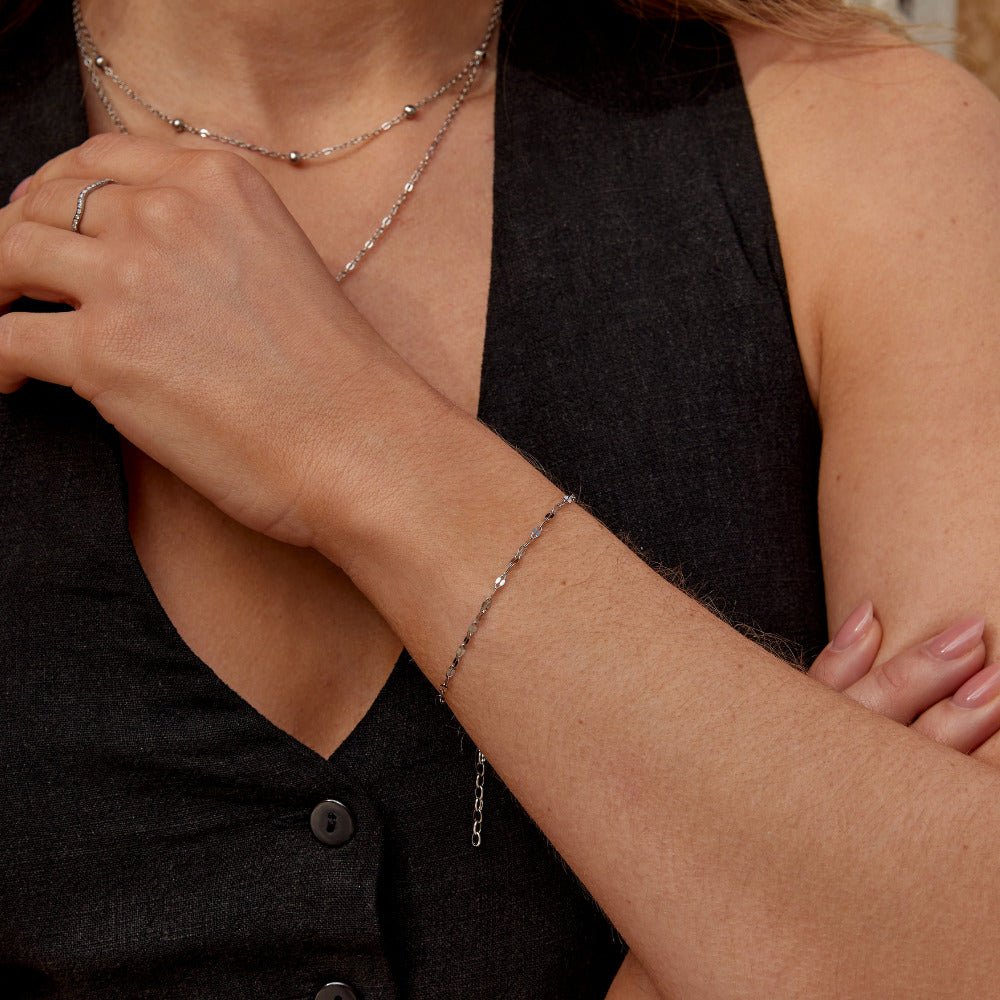 Bracelet Argent Chaîne Leila