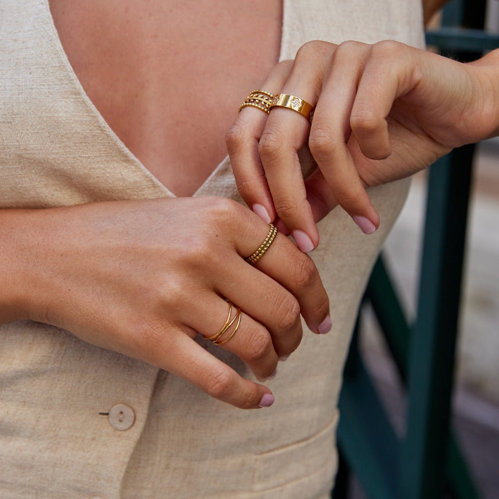 Bague Perles Leona en Or