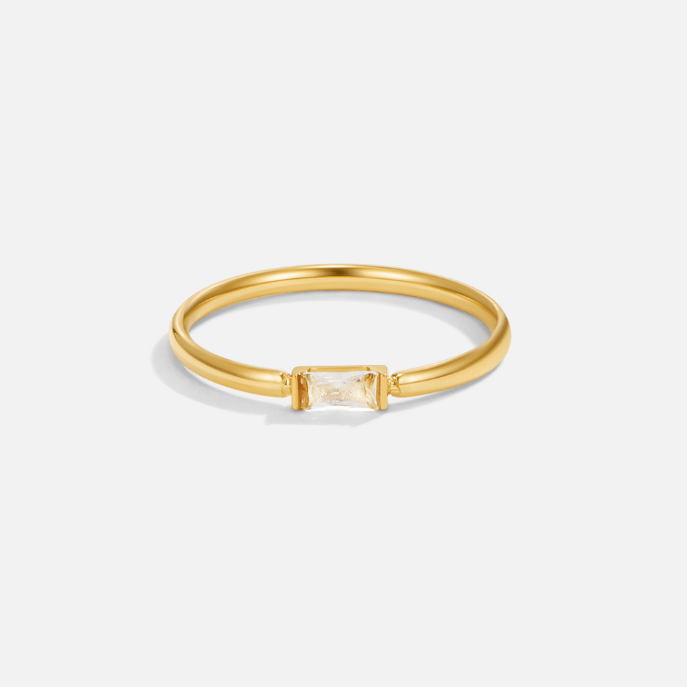 Bague en Cristal Leonore Baguette