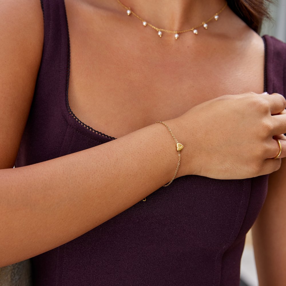Bracelet Cœur Lettre