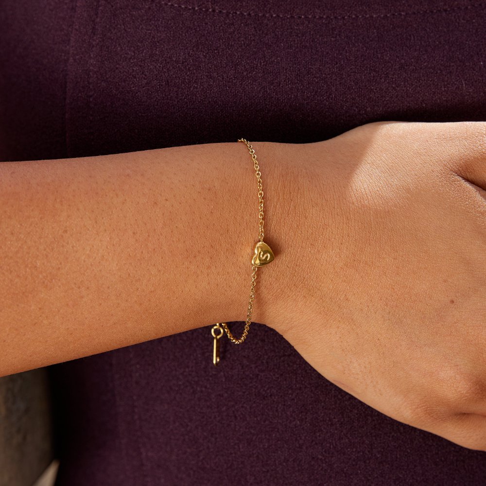 Bracelet Cœur Lettre