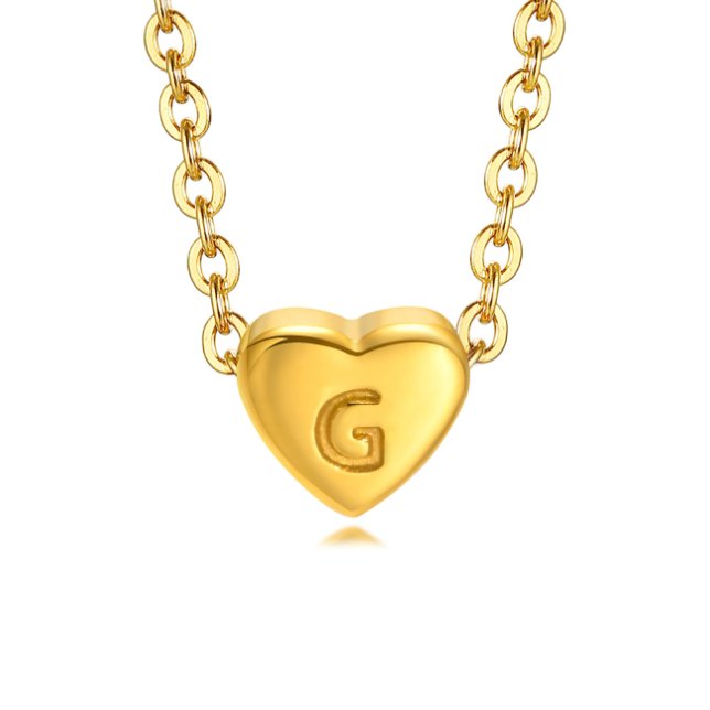 Collier Cœur Lettre