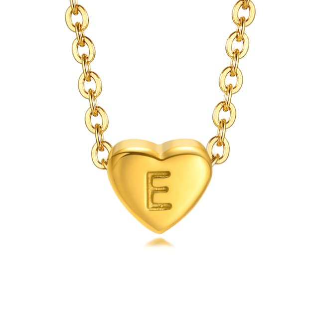 Collier Cœur Lettre