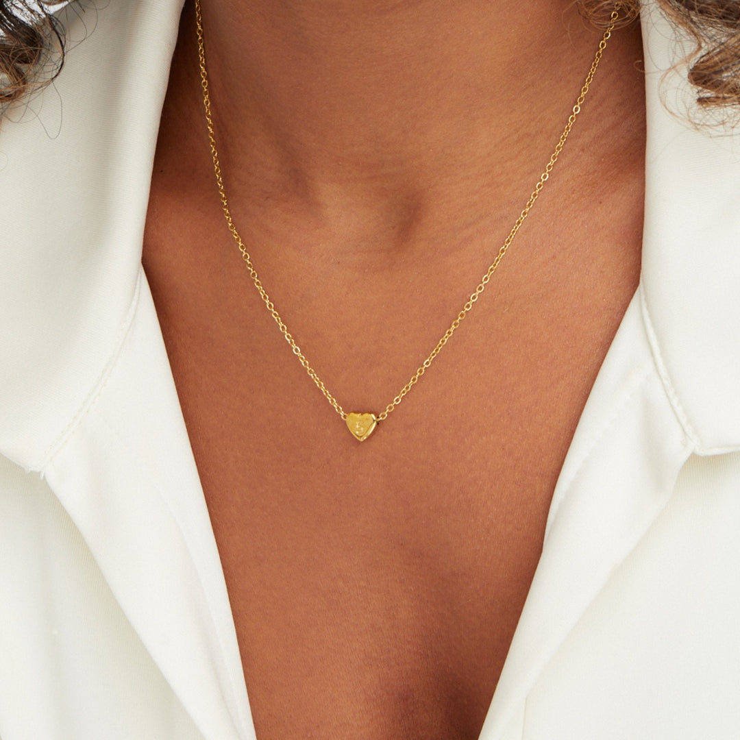 Collier Cœur Lettre