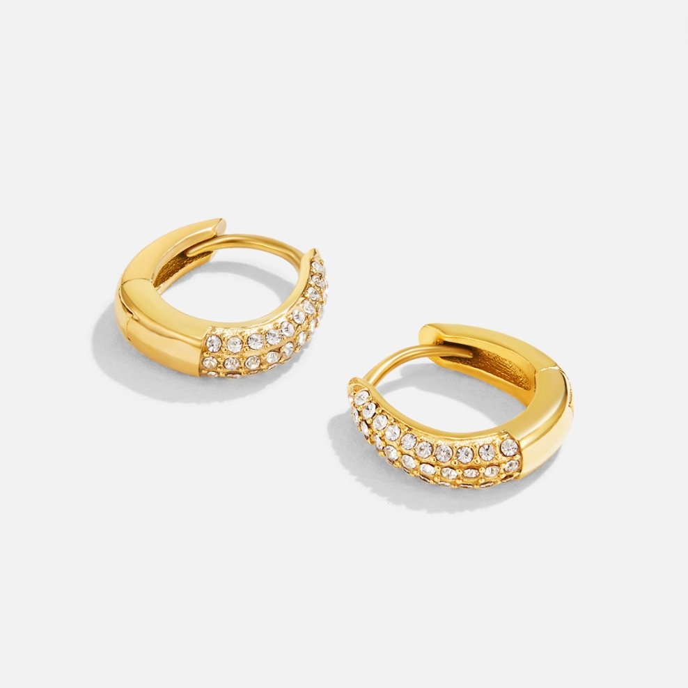 Boucles d'oreilles créoles en cristal Lily