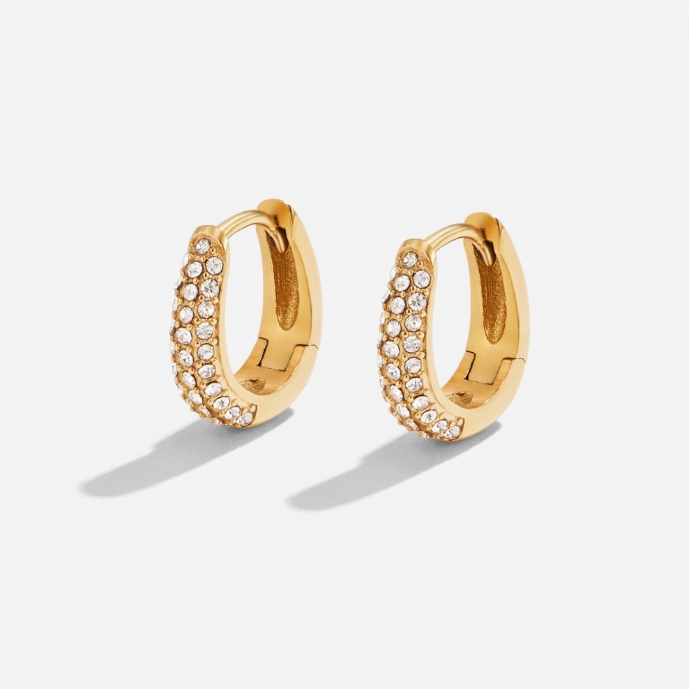 Boucles d'oreilles créoles en cristal Lily