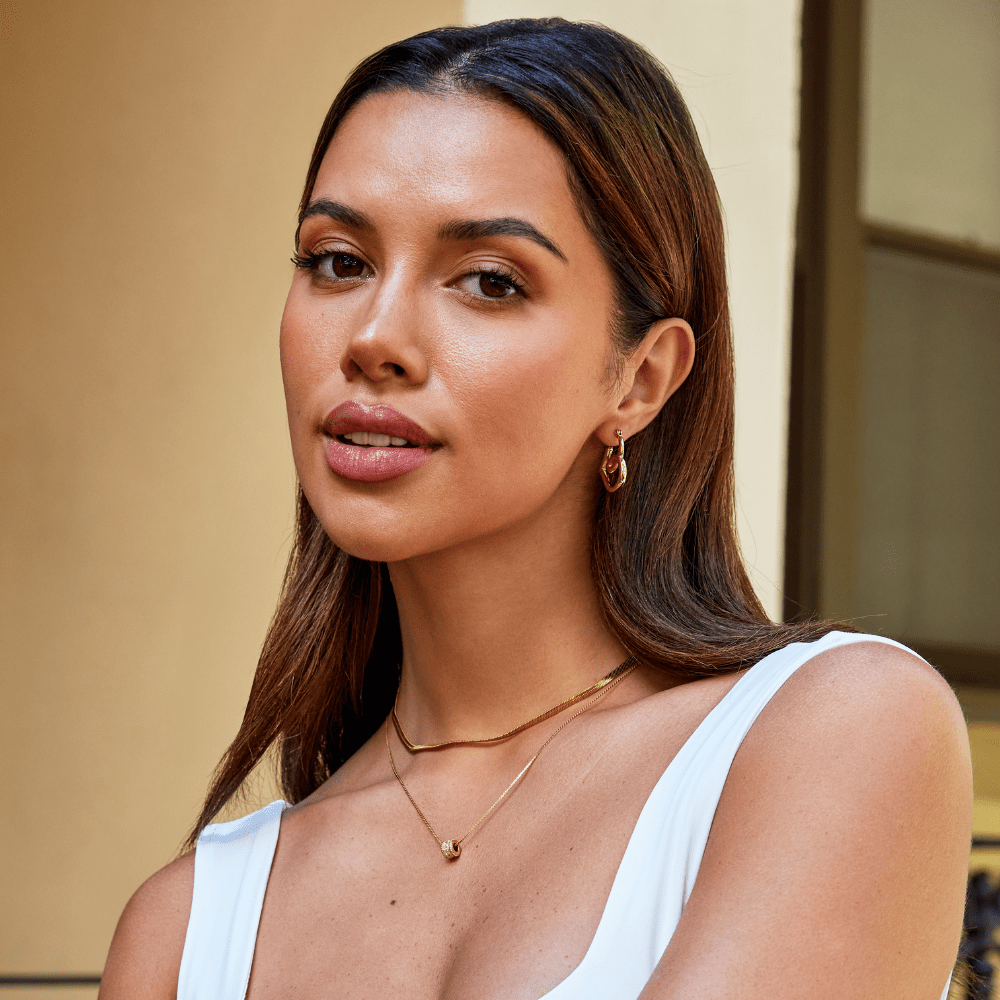 Boucles d'oreilles créoles en forme de cœur torsadé Lira