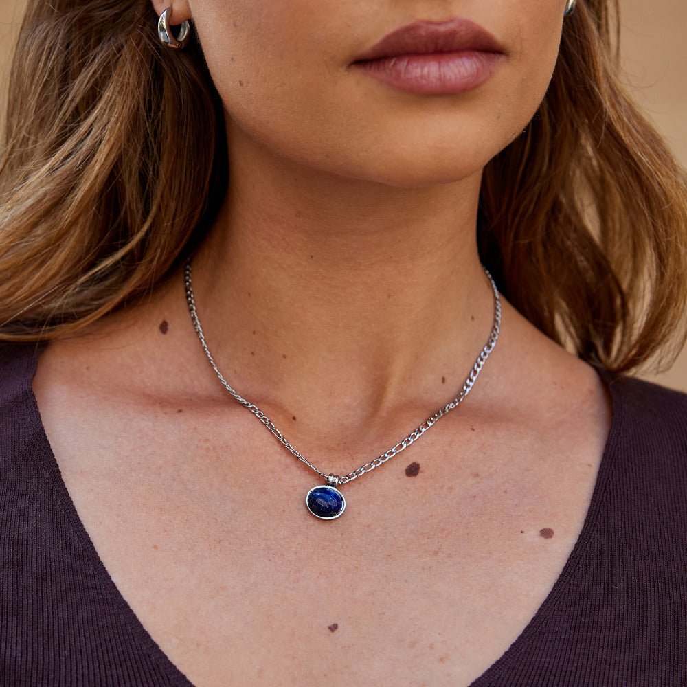 Collier en argent Liza Lapis Lazuli