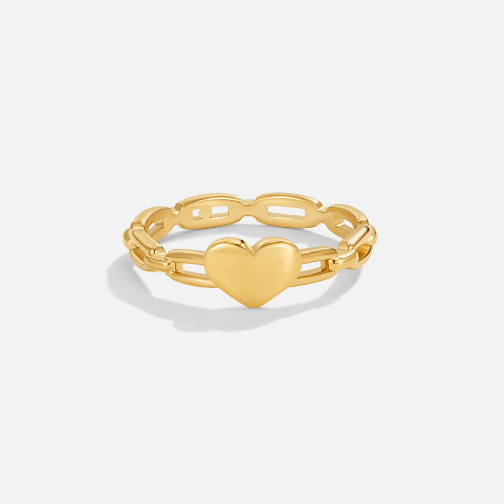 Bague Chaîne Coeur Lola