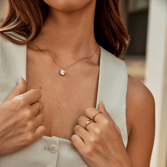 Bague Chaîne Coeur Lola