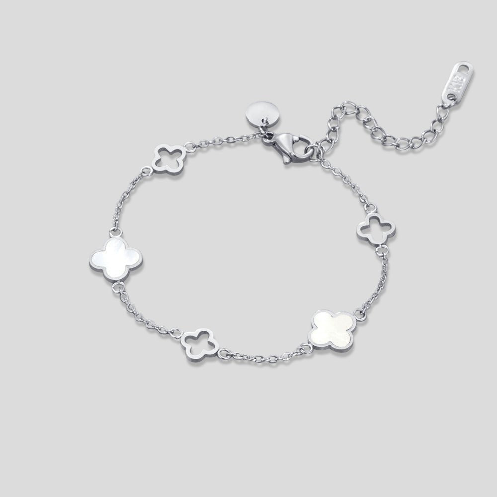 Bracelet Argent Trèfle Lucia