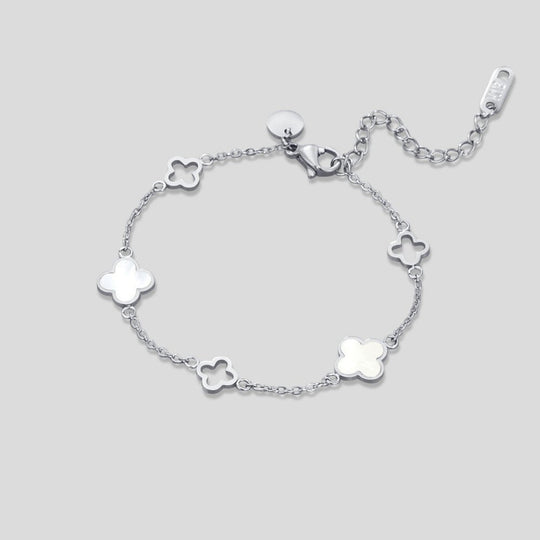 Bracelet Argent Trèfle Lucia