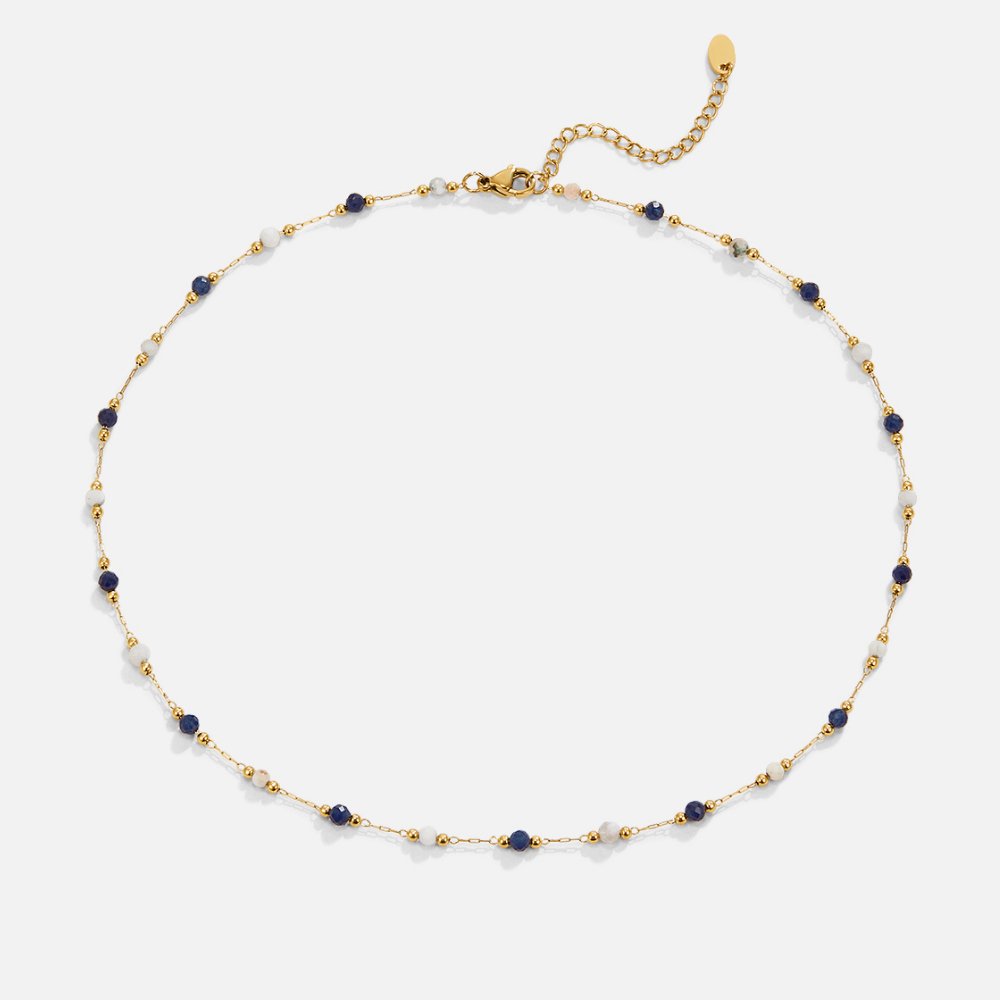 Collier en pierre perlé Lulu Midnight