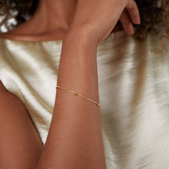 Bracelet Perles Luna en Or