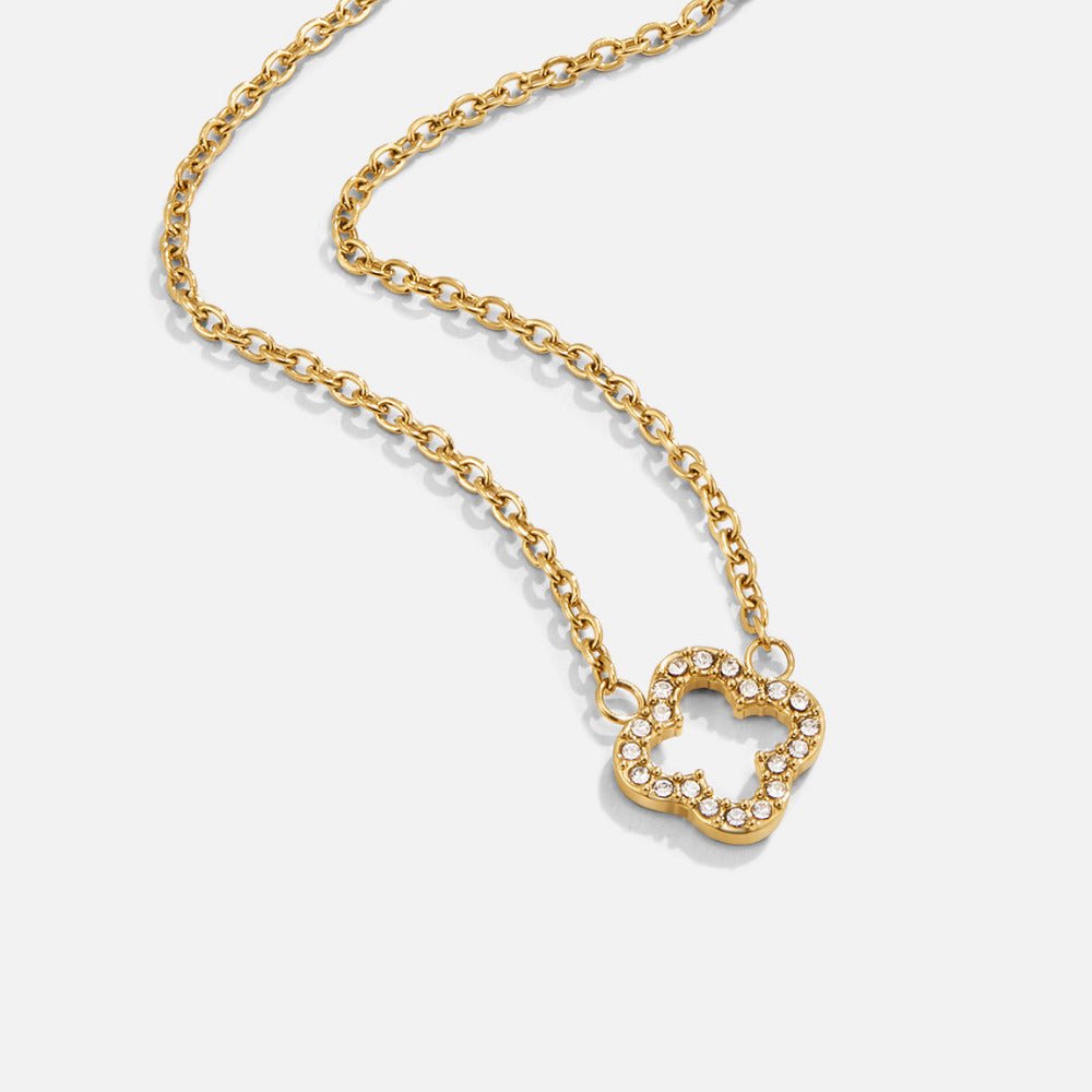Collier Trèfle en Cristal de Luxe