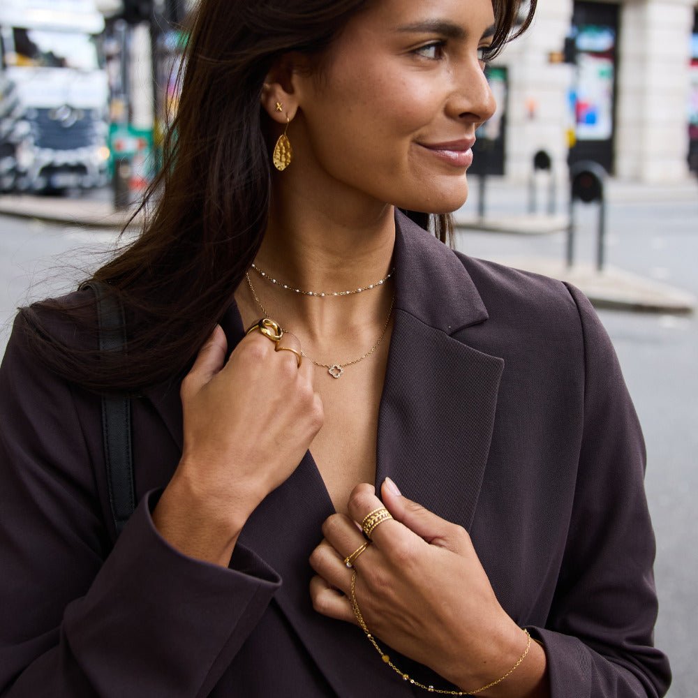 Collier Trèfle en Cristal de Luxe