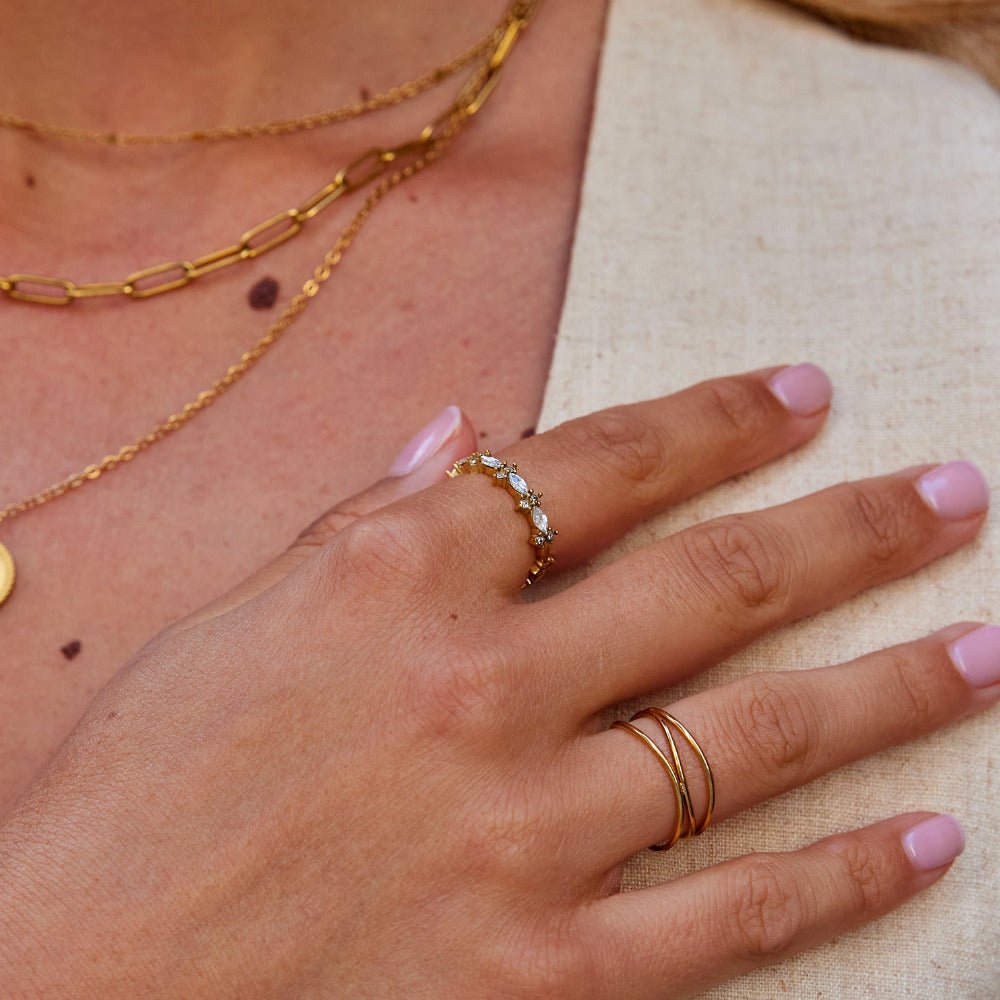Bague en Or Cristal de Luxe