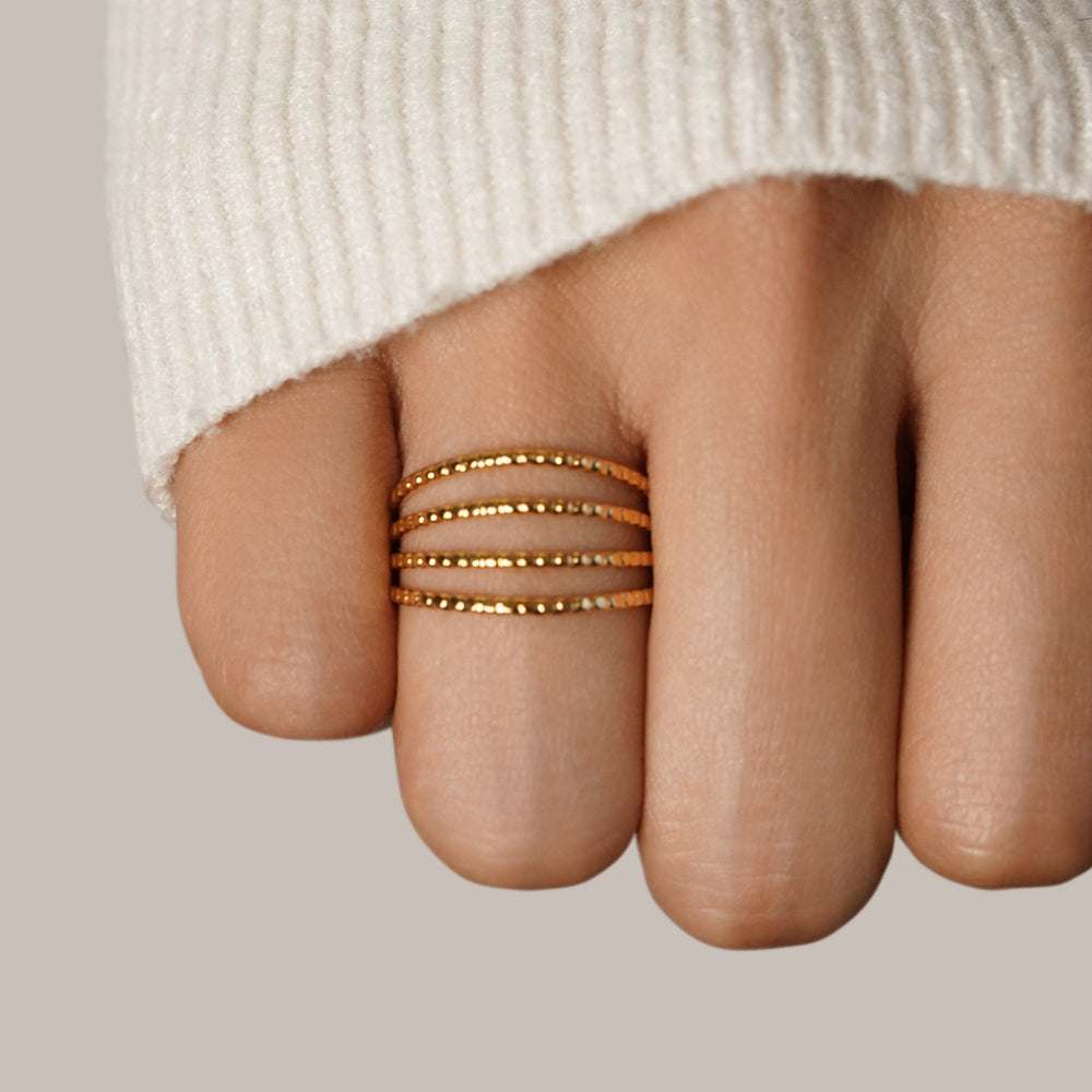 Bague superposée Madison 18K