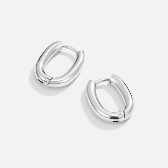 Boucles d'oreilles créoles en argent Madison