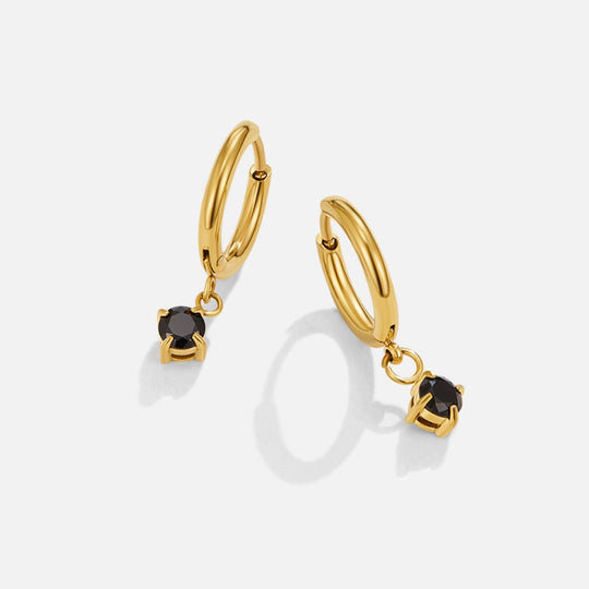 Boucles d'oreilles créoles Crystal Drop