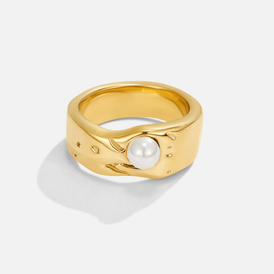 Bague Malia Chunky en Perles d'Or
