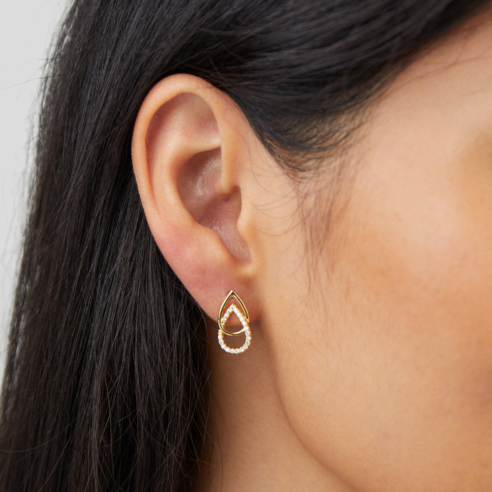 Boucles d'oreilles en forme de goutte Mara
