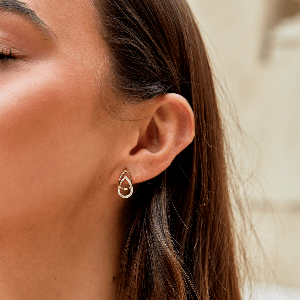 Boucles d'oreilles en forme de goutte Mara