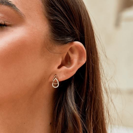 Boucles d'oreilles en forme de goutte Mara