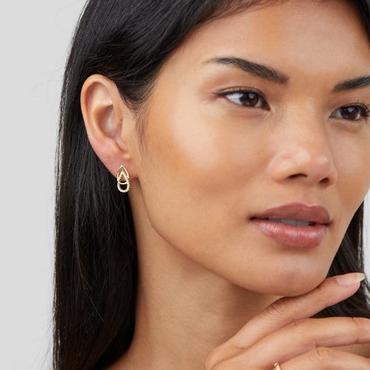 Boucles d'oreilles en forme de goutte Mara