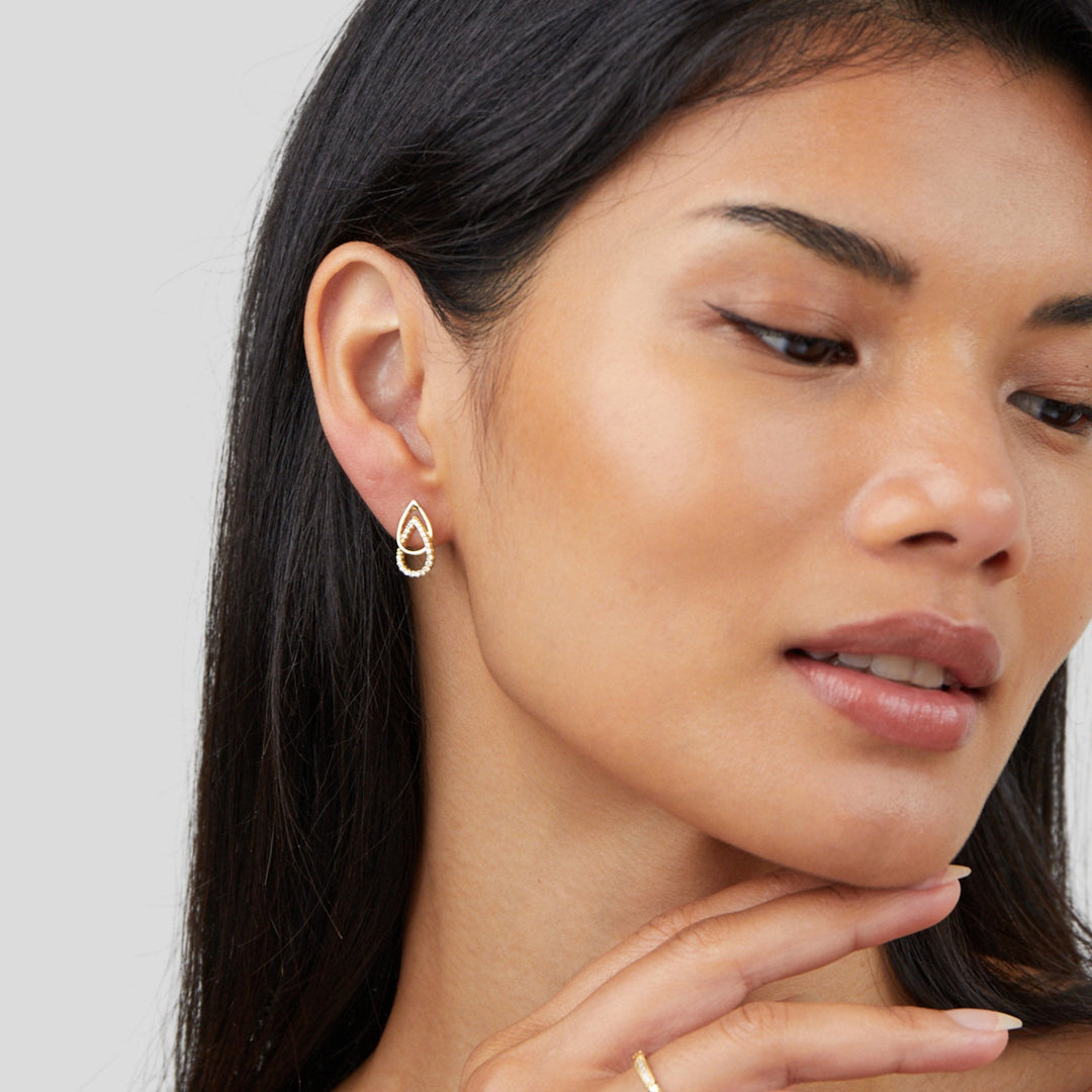 Boucles d'oreilles en forme de goutte Mara
