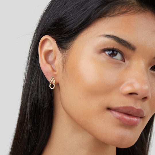Boucles d'oreilles en forme de goutte Mara