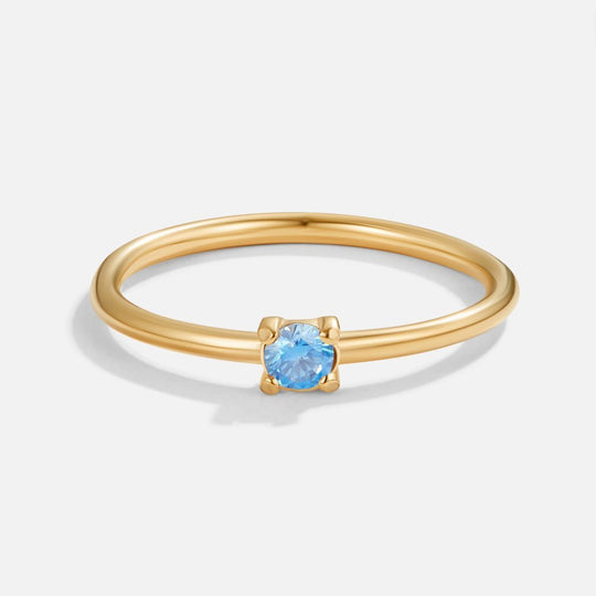 Bague en Or 18K Pierre de Naissance de Mars