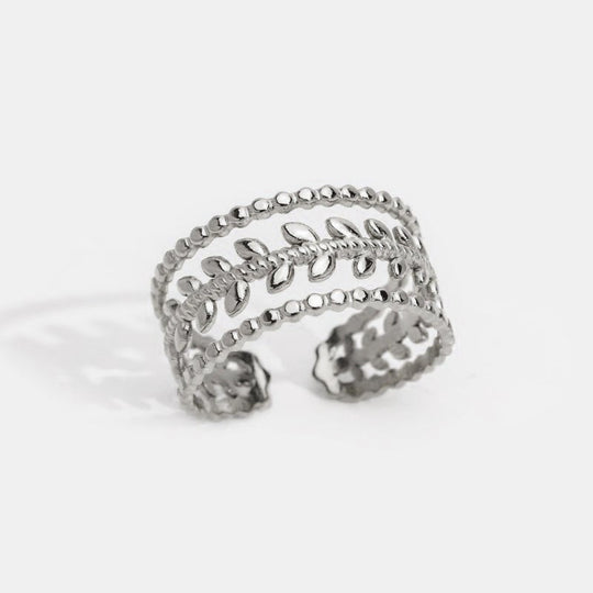 Bague en Argent Feuille Superposée Marissa