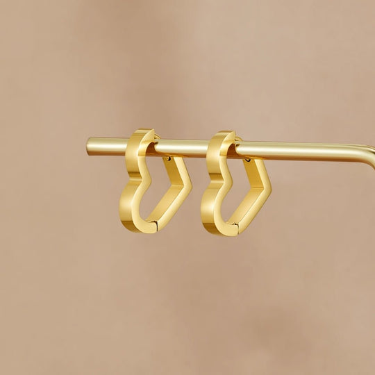 Boucles d'Oreilles Mary Heart en Or