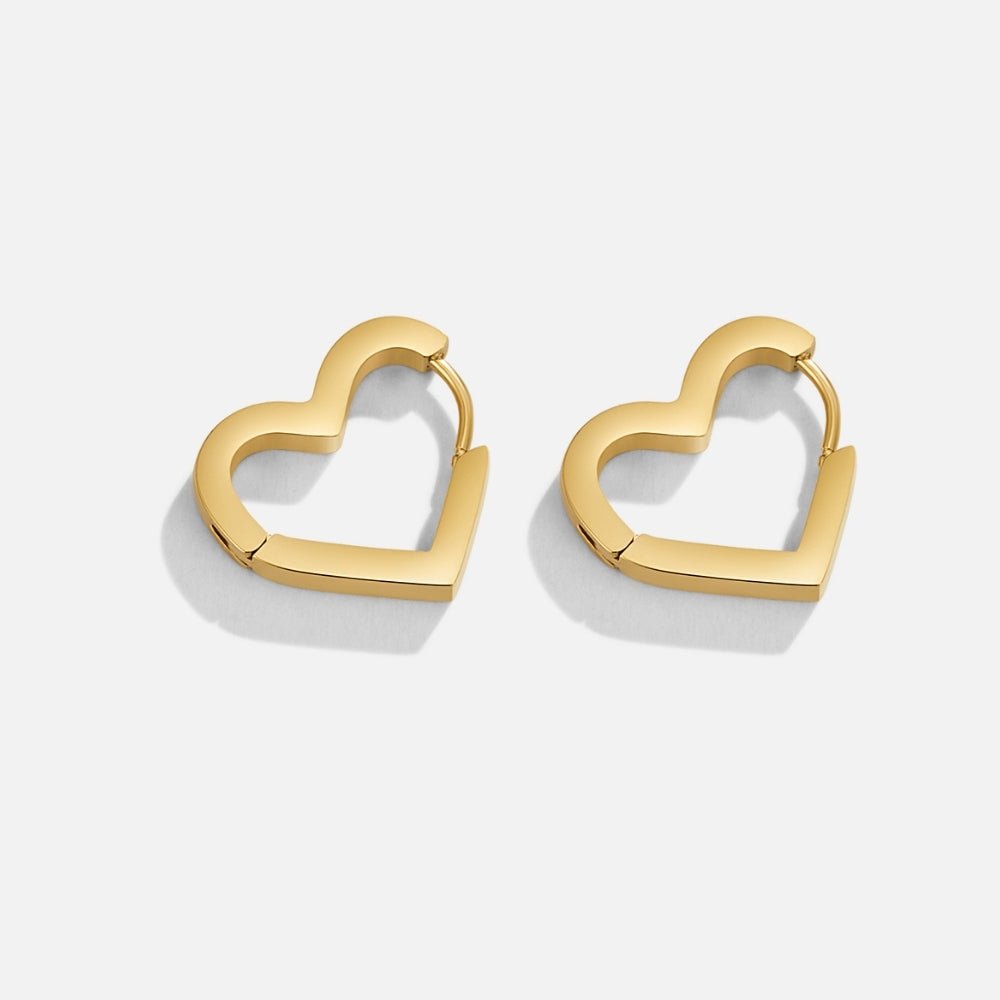 Boucles d'Oreilles Mary Heart en Or