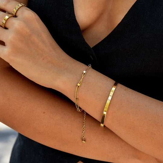 Bracelet Cubique Superposé Mia