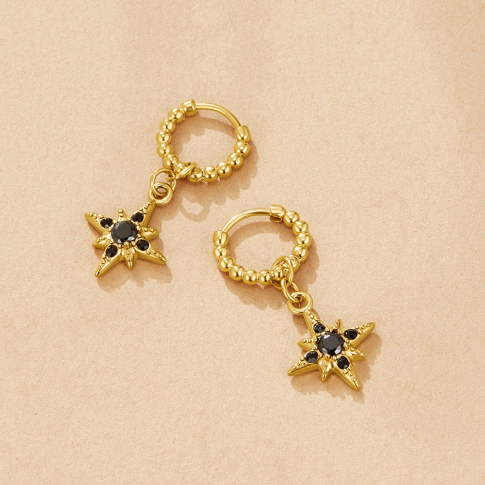 Boucles d'oreilles créoles Midnight Luxe