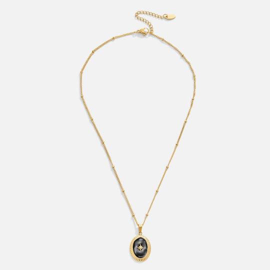 Collier Onyx Étoile de Minuit