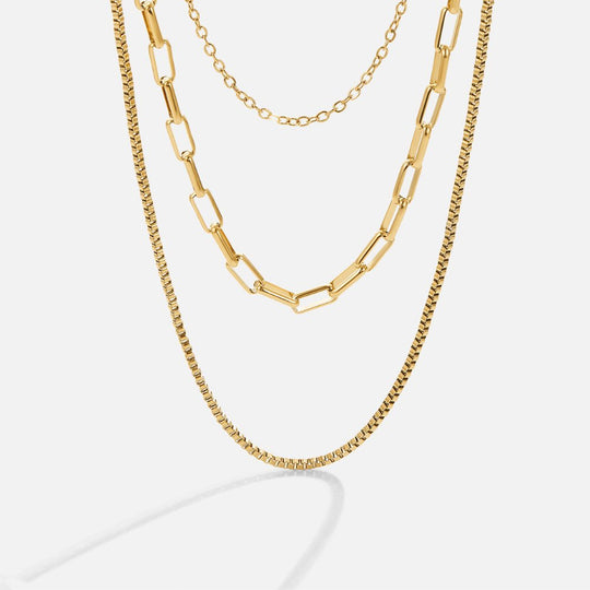 Collier à Chaîne Superposée Miela