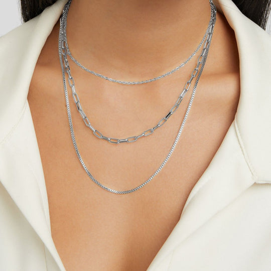 Collier à Chaînes Superposées Miela
