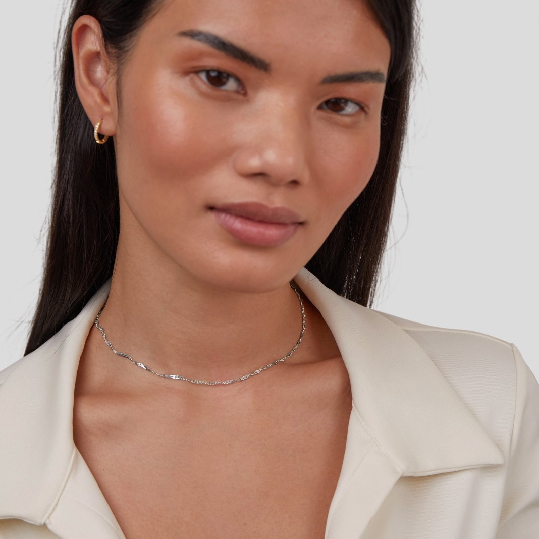 Collier en Chaîne Argent Mila Twist