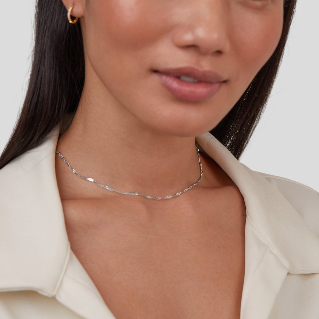 Collier en Chaîne Argent Mila Twist