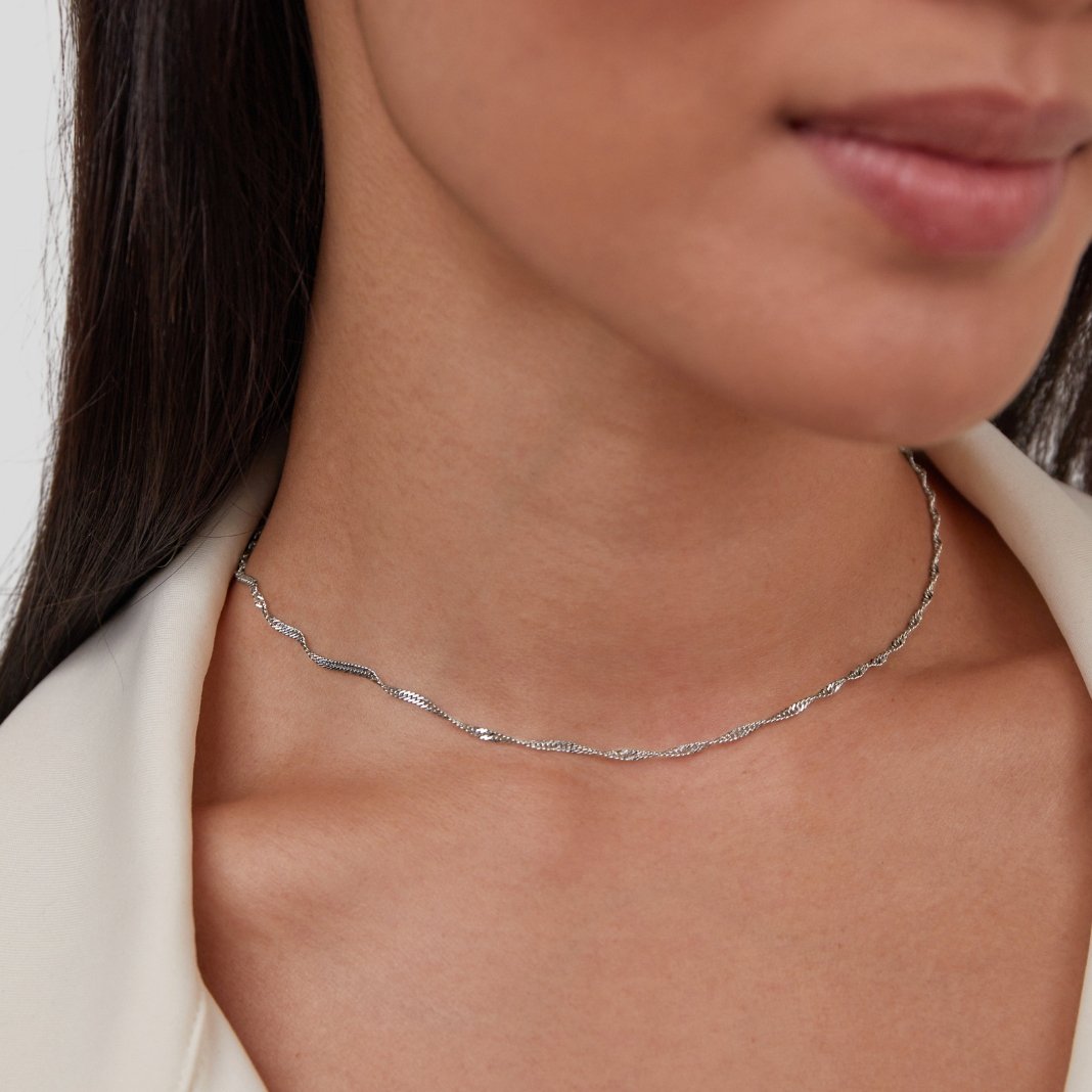 Collier en Chaîne Argent Mila Twist