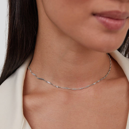 Collier en Chaîne Argent Mila Twist